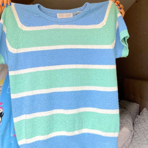 STRIPED Sweater Short Sleeve - Picture 2 of 4